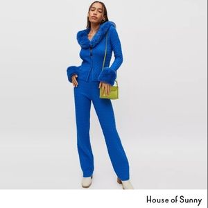 House Of Sunny Midnight Swirl Cardigan and Pant